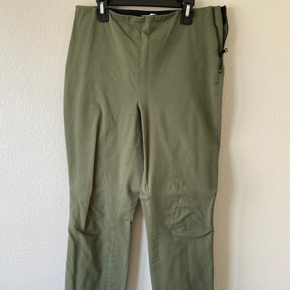 Everlane Pants - Everlane side zip work pants green 8